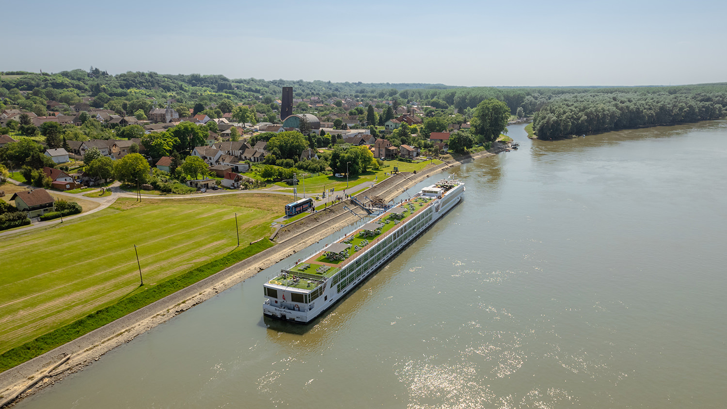 Aljmaš Port - River cruise port on Danube River Croatia