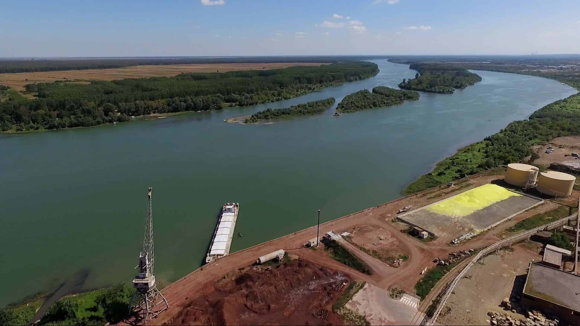 Šabac Port - River cruise port on Sava River Serbia